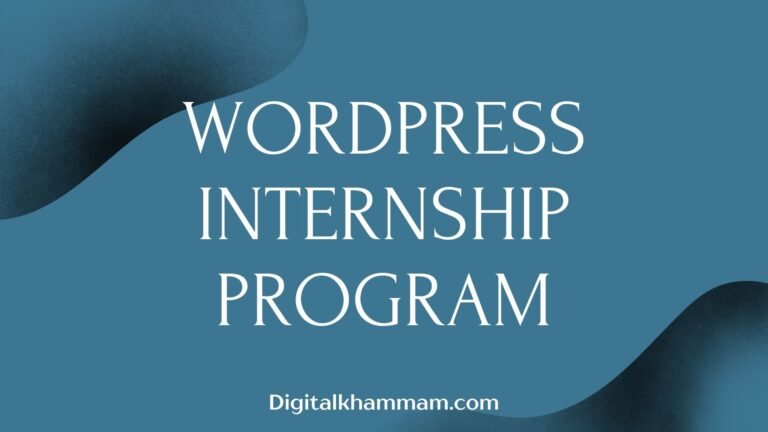 WordPress Internship Program || SanDeep 360 Tech